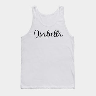 Isabella Name in Cursive Tank Top